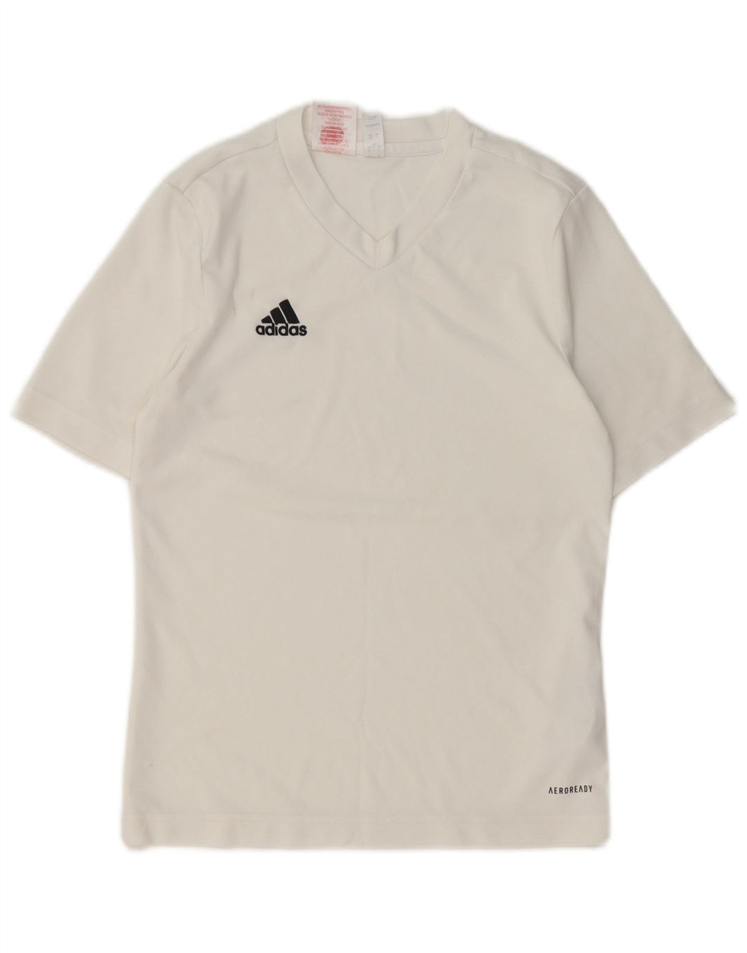 Футболка Adidas для мальчиков Aeroready, топ 11-12 лет, белый полиэстер