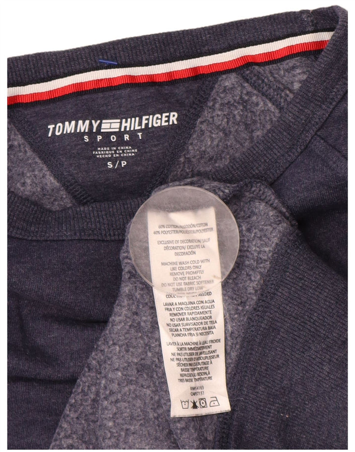 TOMMY HILFIGER Женский свитер-свитер оверсайз UK 10, маленький темно-синий