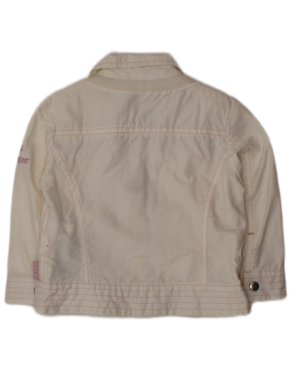 GEOX Детская куртка для девочек 9-12 месяцев, белый хлопок