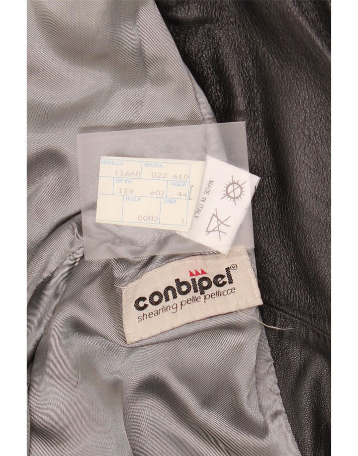Женская кожаная косуха Conbipel IT 44 Medium Black Leather
