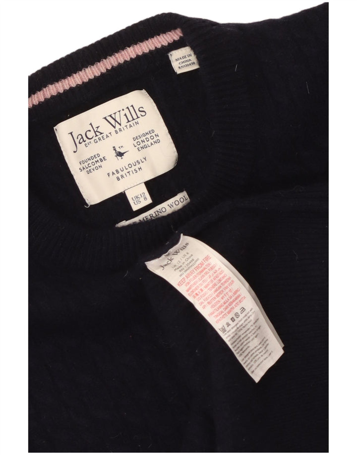 Женский джемпер с вырезом «лодочка» Jack Wills UK 12, средний темно-синий