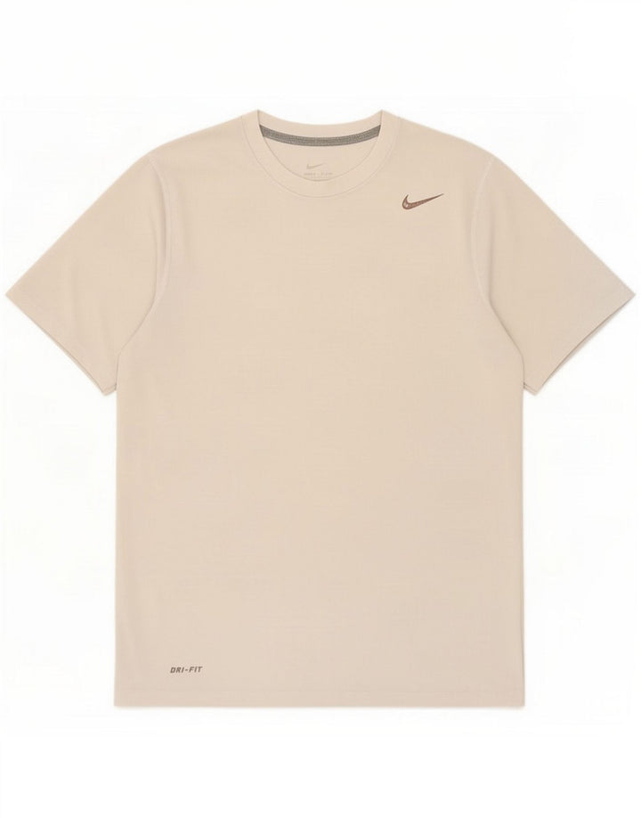 Мужская футболка Nike Dri Fit Верх из полиэстера среднего серого цвета