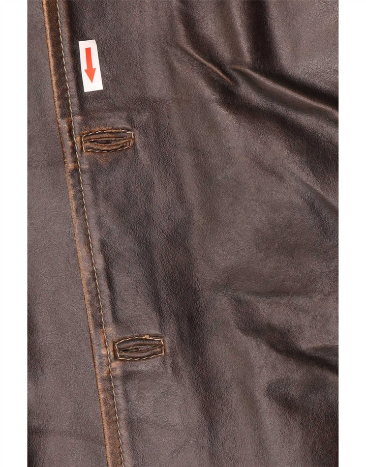 Мужская кожаная куртка J.J.Scott IT 48 Medium Brown