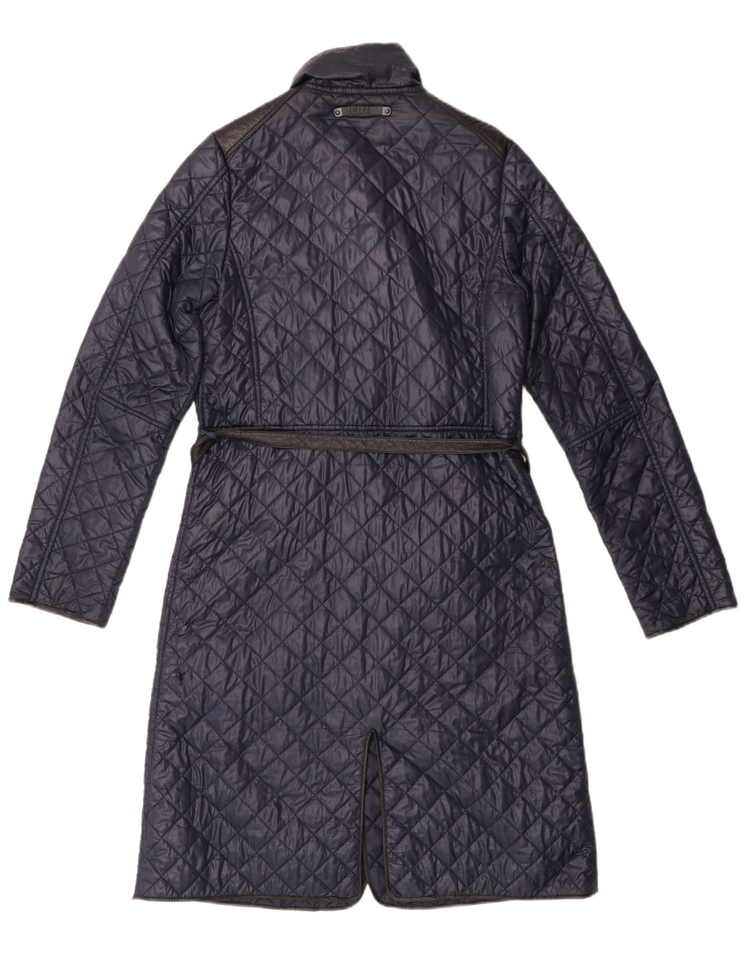 G-Star Womens Quilted Coat UK 14 Medium Navy Blue Polyester