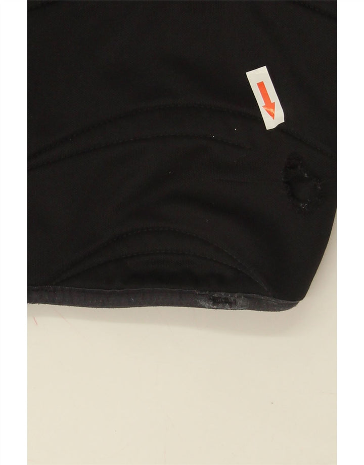 Мужские спортивные шорты-бермуды Adidas большие черные из полиэстера