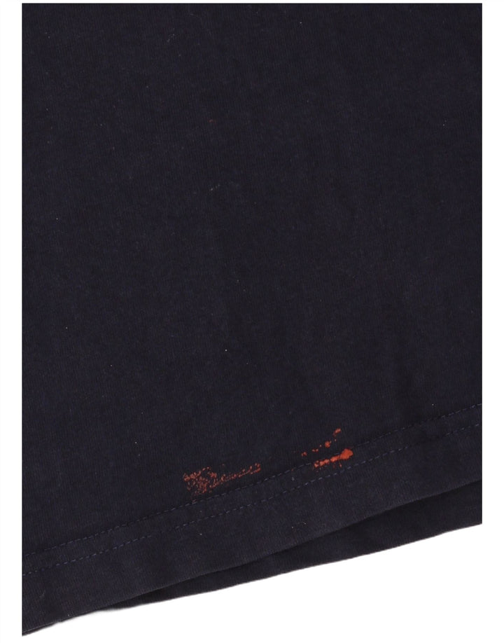 Мужская футболка ASICS Top XL из хлопка темно-синего цвета