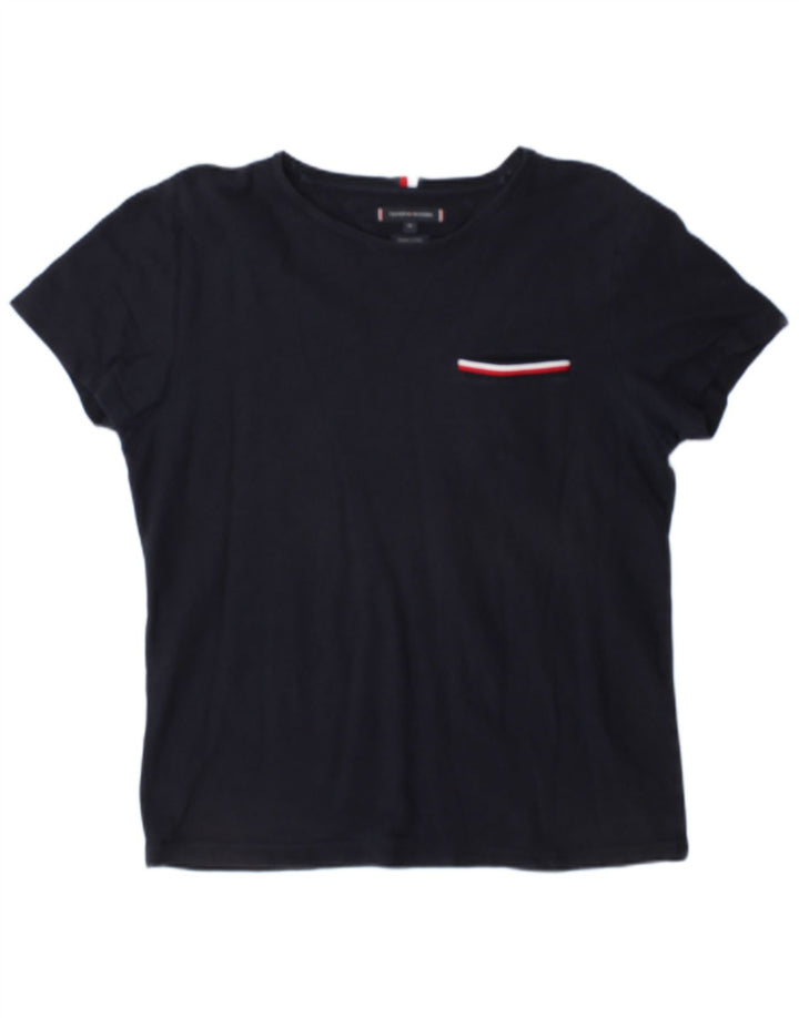 Мужская футболка Tommy Hilfiger, средний темно-синий хлопок