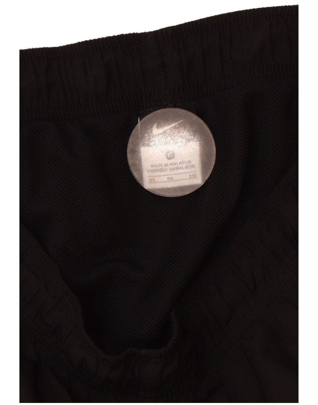 Мужские спортивные шорты-бермуды Nike XL, черные, полиэстер с цветными блоками