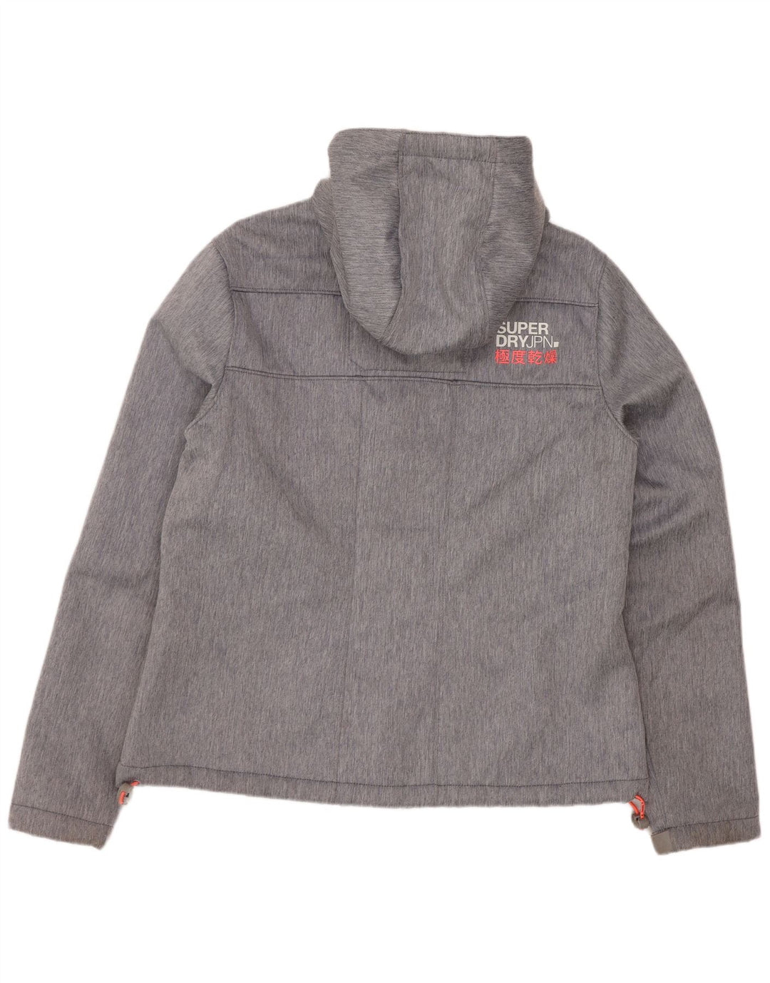 Женская ветровка с капюшоном Superdry UK 16, большой серый полиэстер
