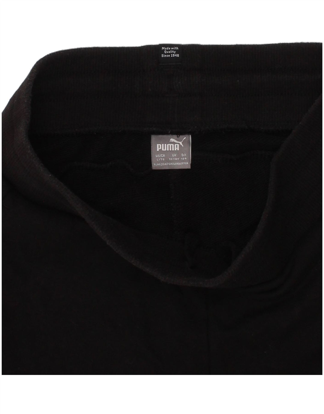 Спортивные шорты Puma для девочек 13-14 лет, черный хлопок