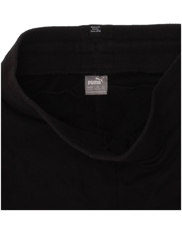 Спортивные шорты Puma для девочек 13-14 лет, черный хлопок