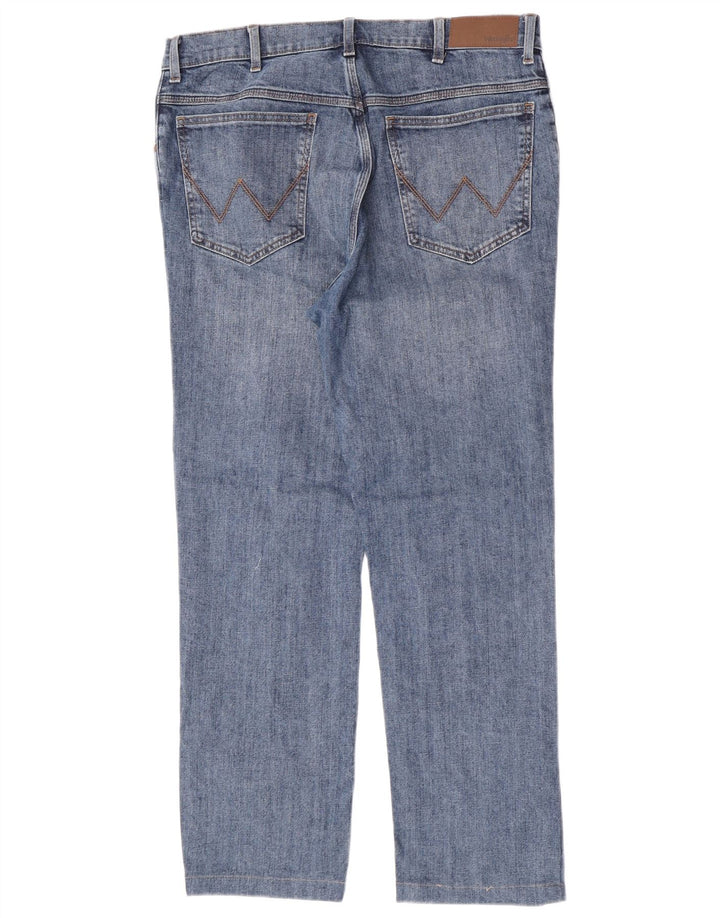 Мужские прямые джинсы Wrangler W36 L29, синие, хлопок