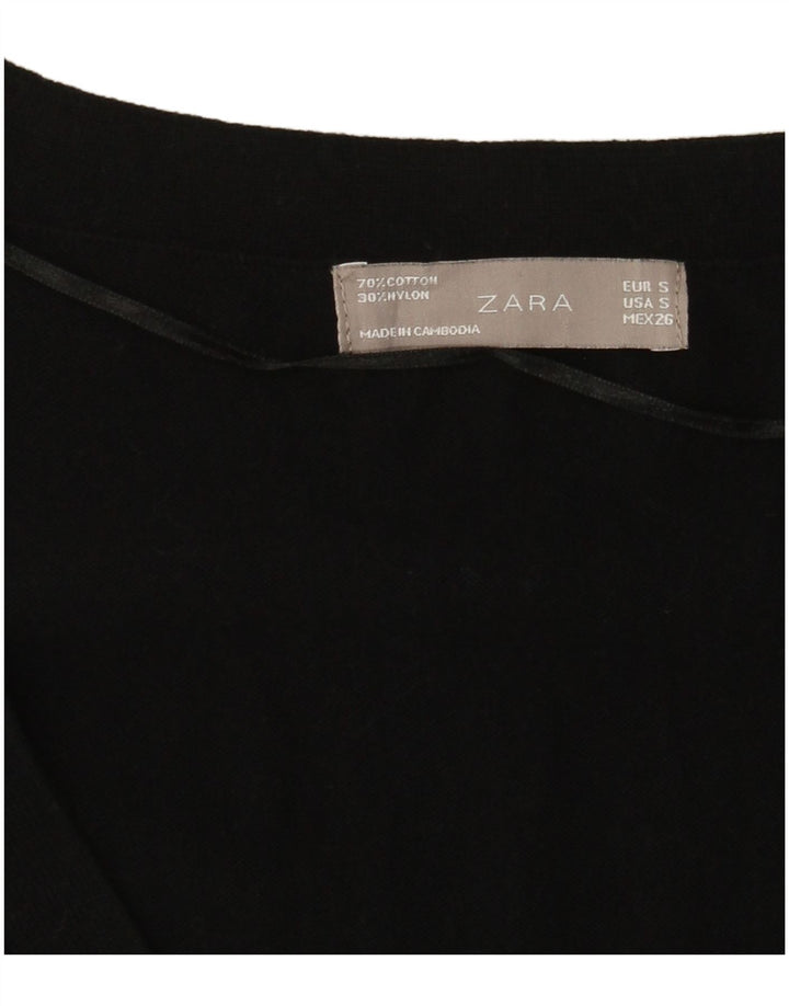 Женский кардиган Zara UK 8, маленький черный