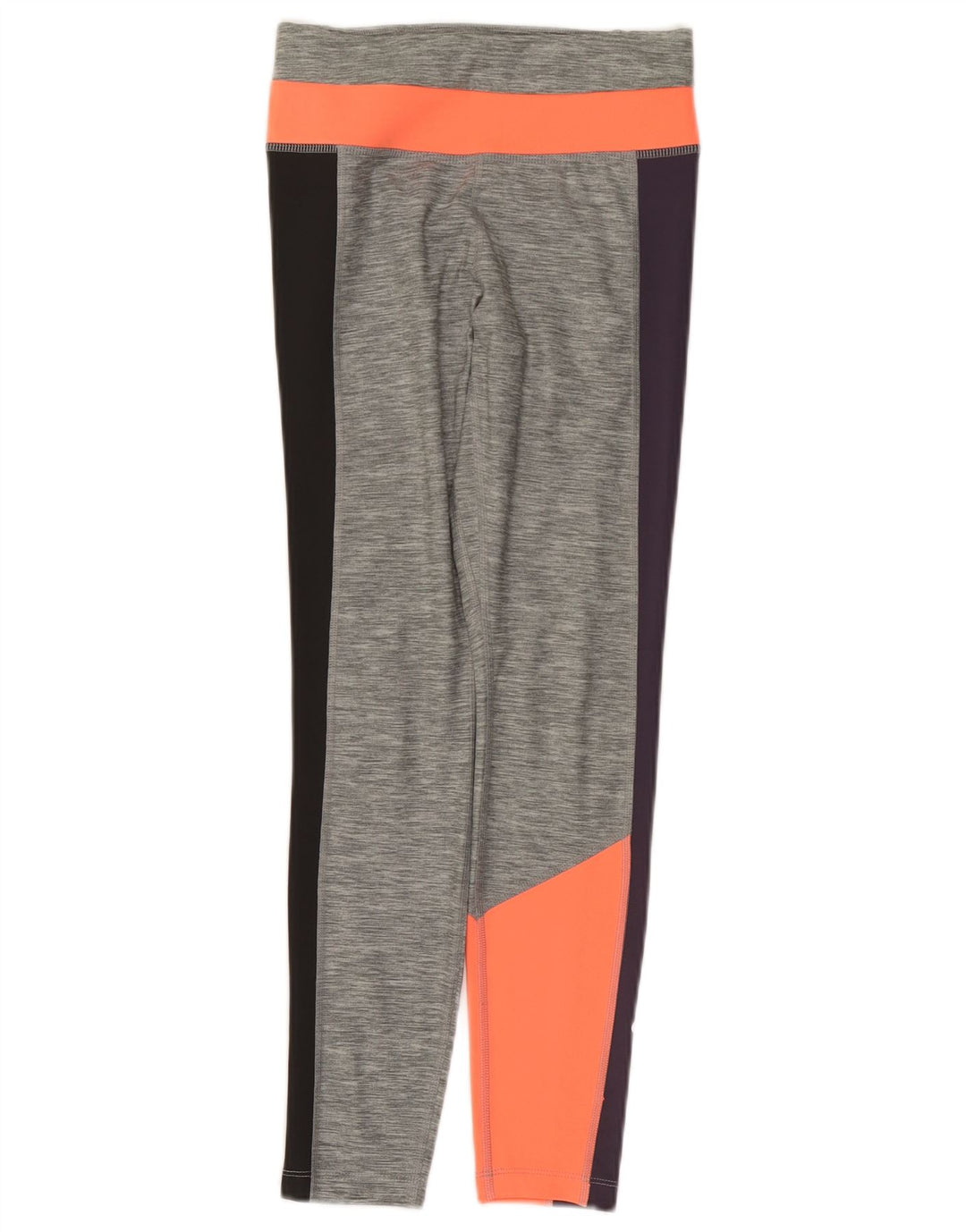 Женские леггинсы Nike Dri Fit UK 10, маленькие серые, полиэстер с цветными блоками