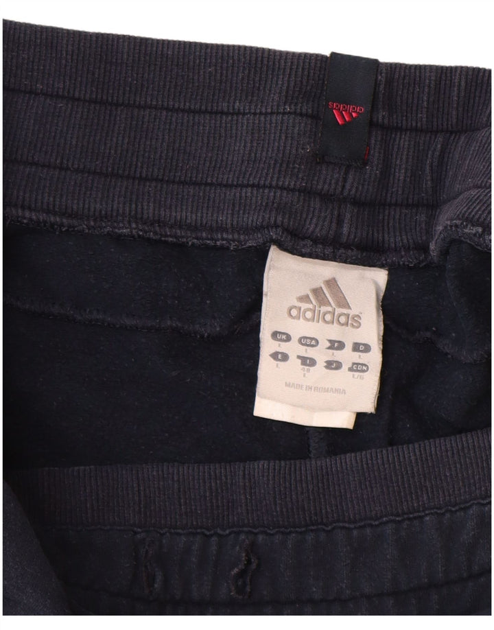 Женские спортивные брюки Adidas Joggers UK 14, большие темно-синие, хлопок