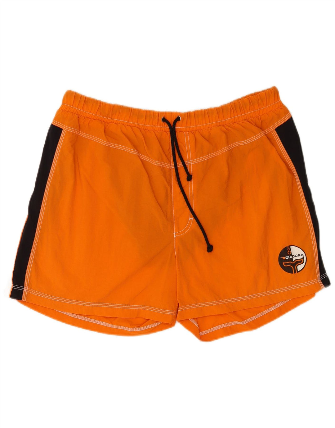 Мужские шорты для плавания Diadora Regular 2XL, оранжевые с цветными блоками, полиамид