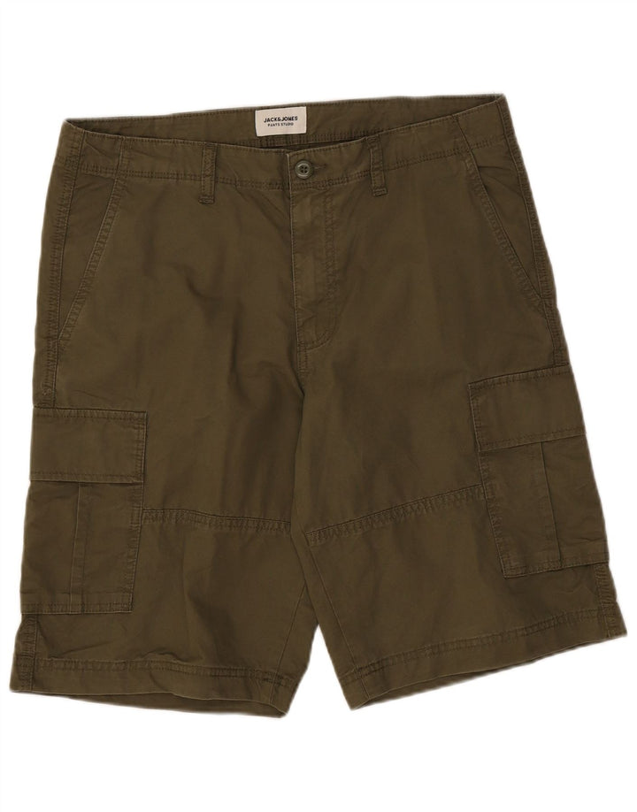 Мужские шорты карго Jack & Jones Medium W34, хаки, хлопок