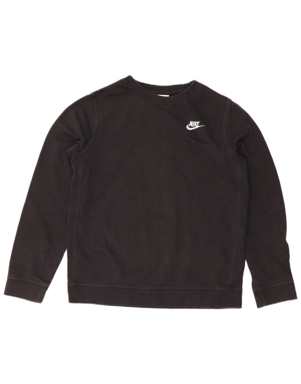 Свитшот Nike для мальчиков, 13–14 лет, XL, черный, хлопок, спортивный