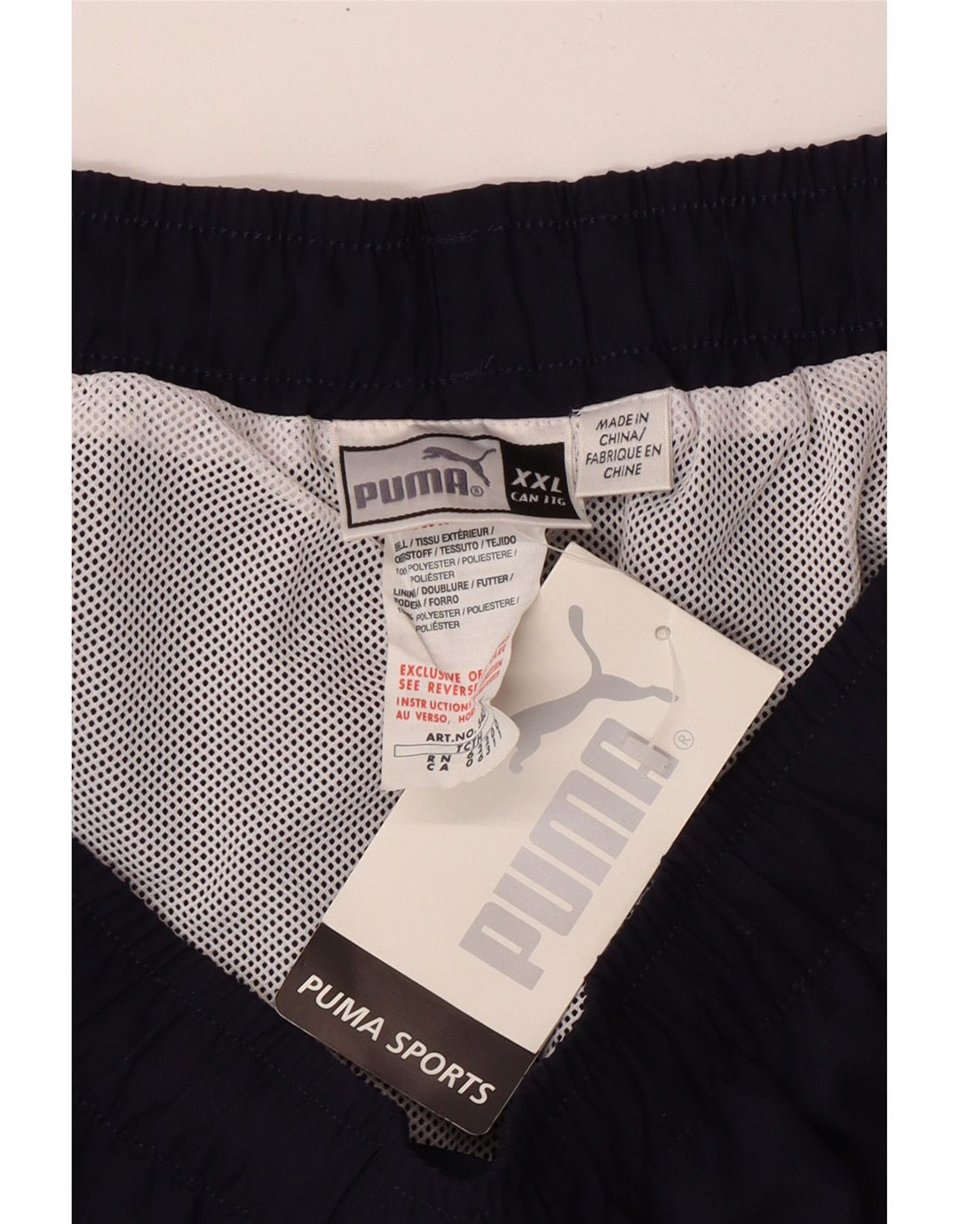 Мужские спортивные шорты Puma 2XL темно-синие из полиэстера