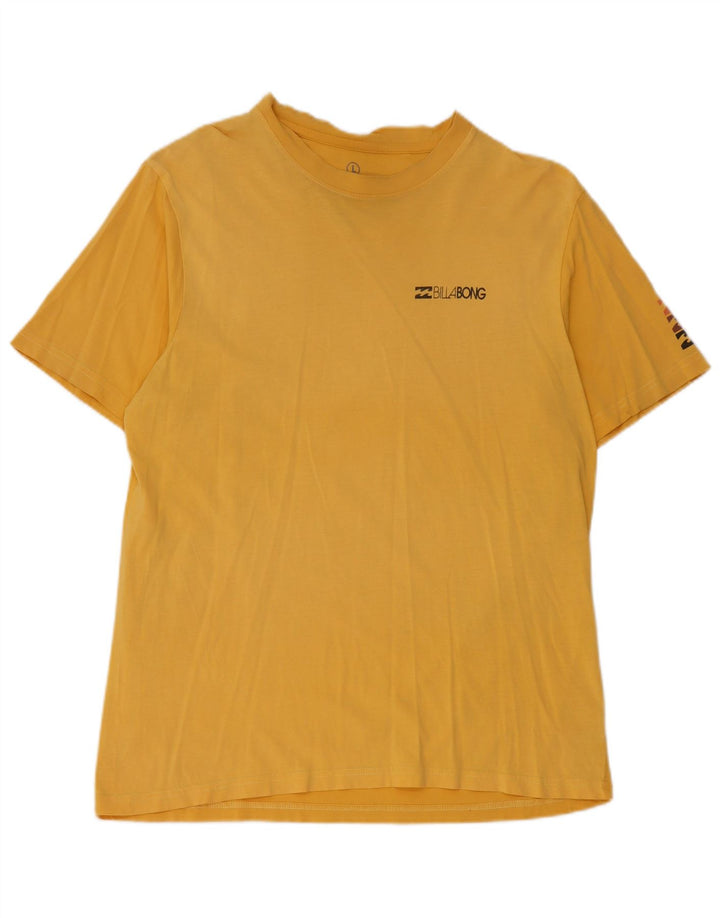 Мужская футболка Billabong, большой желтый хлопок