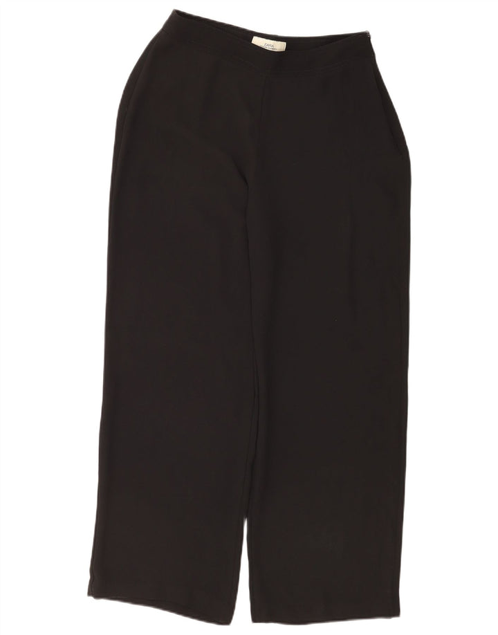 Женские укороченные брюки свободного кроя Zara EU 40 Medium W30 L26, черный полиэстер
