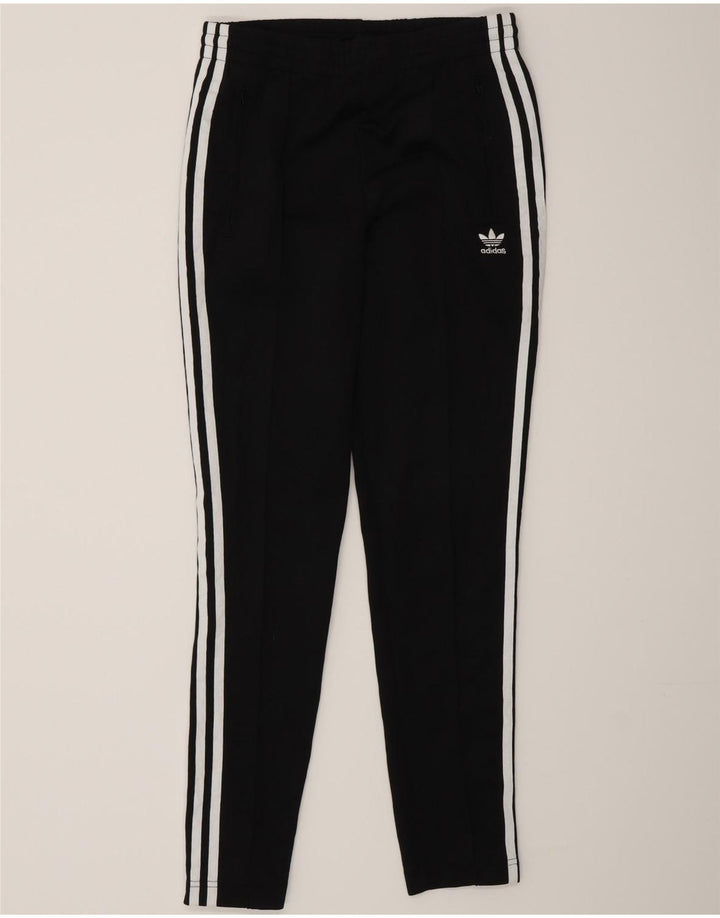 Женские спортивные брюки Adidas UK 8, маленькие черные из полиэстера