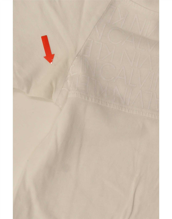 Мужская футболка с рисунком Calvin Klein, большая белая