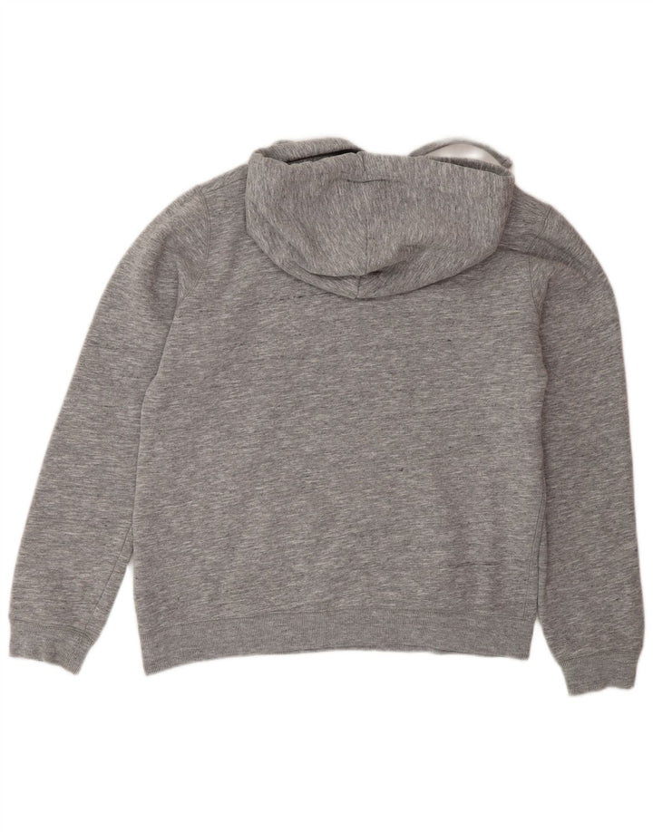 Женский джемпер с капюшоном оверсайз с рисунком Jack Wills UK 12, средний серый в крапинку