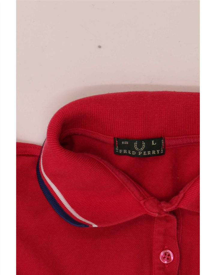Женская рубашка поло Fred Perry UK 14, большая красная