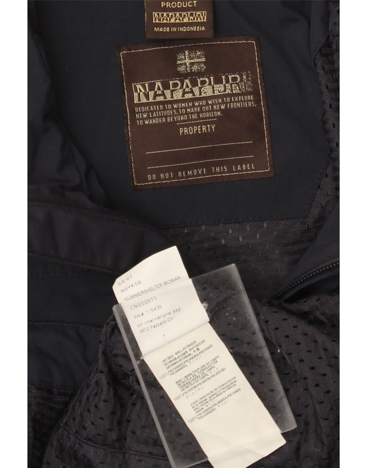 Женская дождевик Napapijri UK 12, средний темно-синий, полиамид