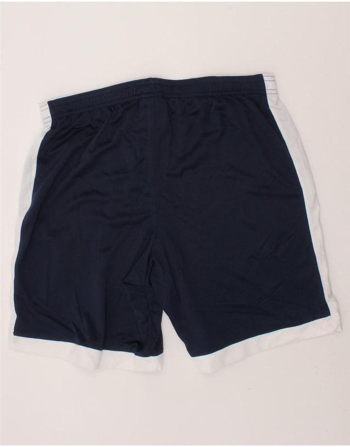NIKE Mens Dri Fit Sport Shorts Small  Navy Blue Colourblock Polyester Vintage Nike and Second-Hand Nike from Messina Hembry 