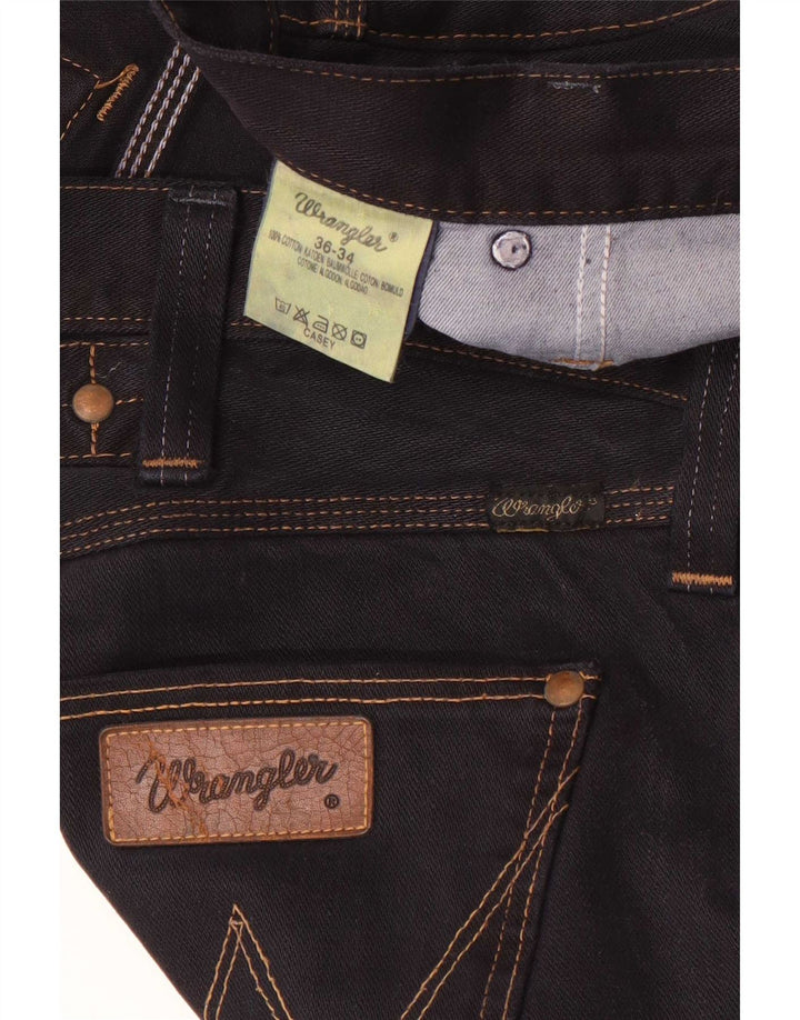 Мужские прямые джинсы Wrangler Casey W36 L34, черный хлопок