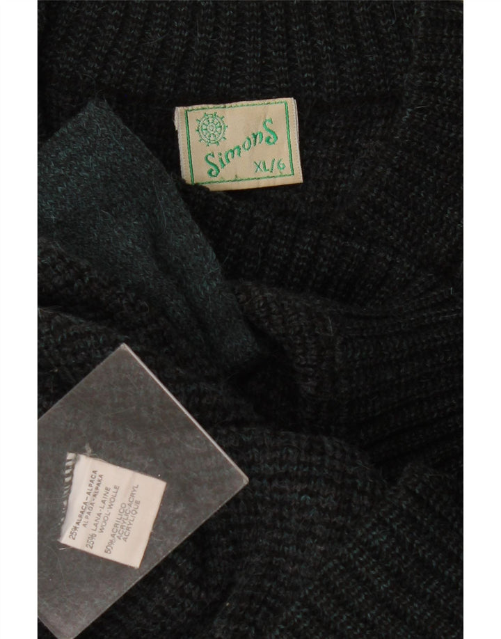 Мужской свитер-кардиган VINTAGE XL, серый акрил