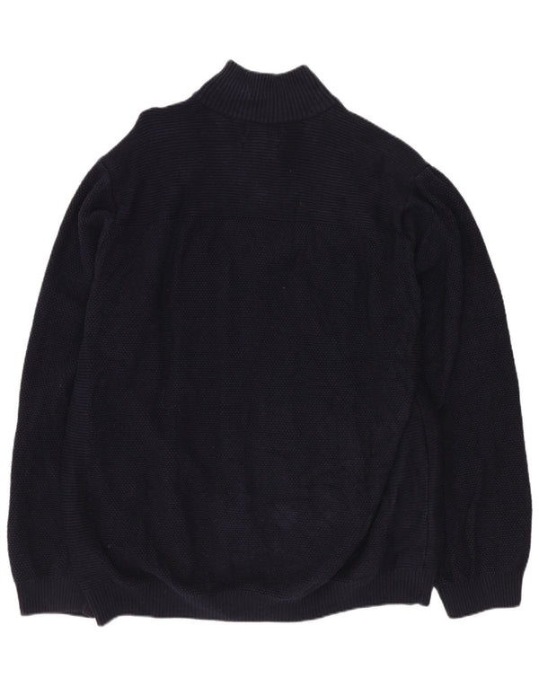 Мужской кардиган MARKS & SPENCER 2XL, темно-синий, хлопок