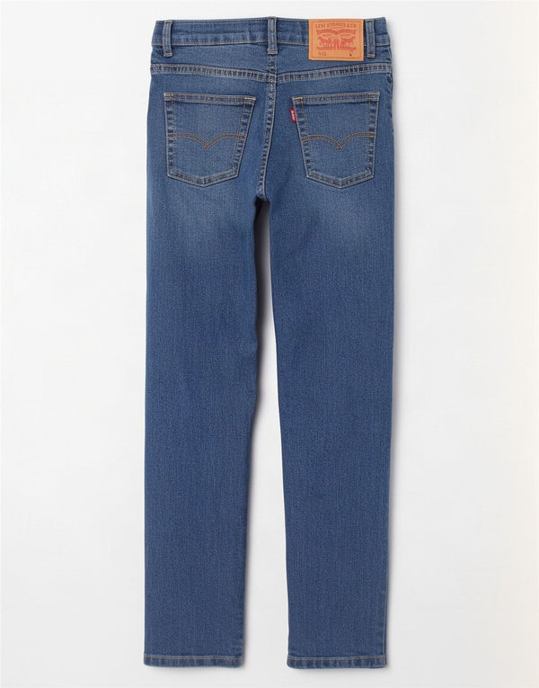 Джинсы Levi's 511 Slim для мальчиков 7–8 лет W22 L23, синий хлопок