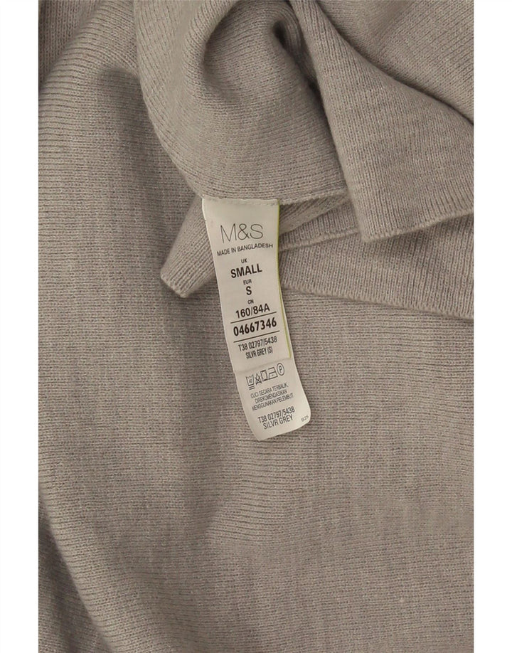 Женский удлиненный открытый кардиган Marks & Spencer UK 10, маленький серый