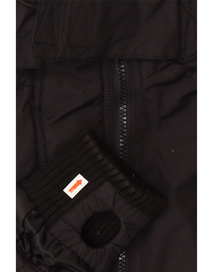 SUPERDRY Женская ветровка свободного кроя с капюшоном UK 10, маленькая черная