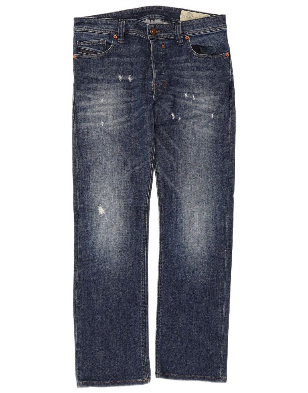 Мужские джинсы Diesel Safado Regular Slim Straight W30 L30, синий хлопок