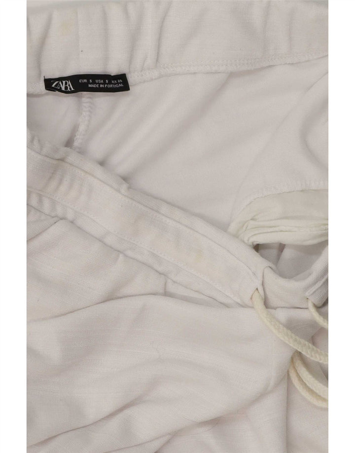Женские спортивные брюки Zara UK 10, маленькие белые