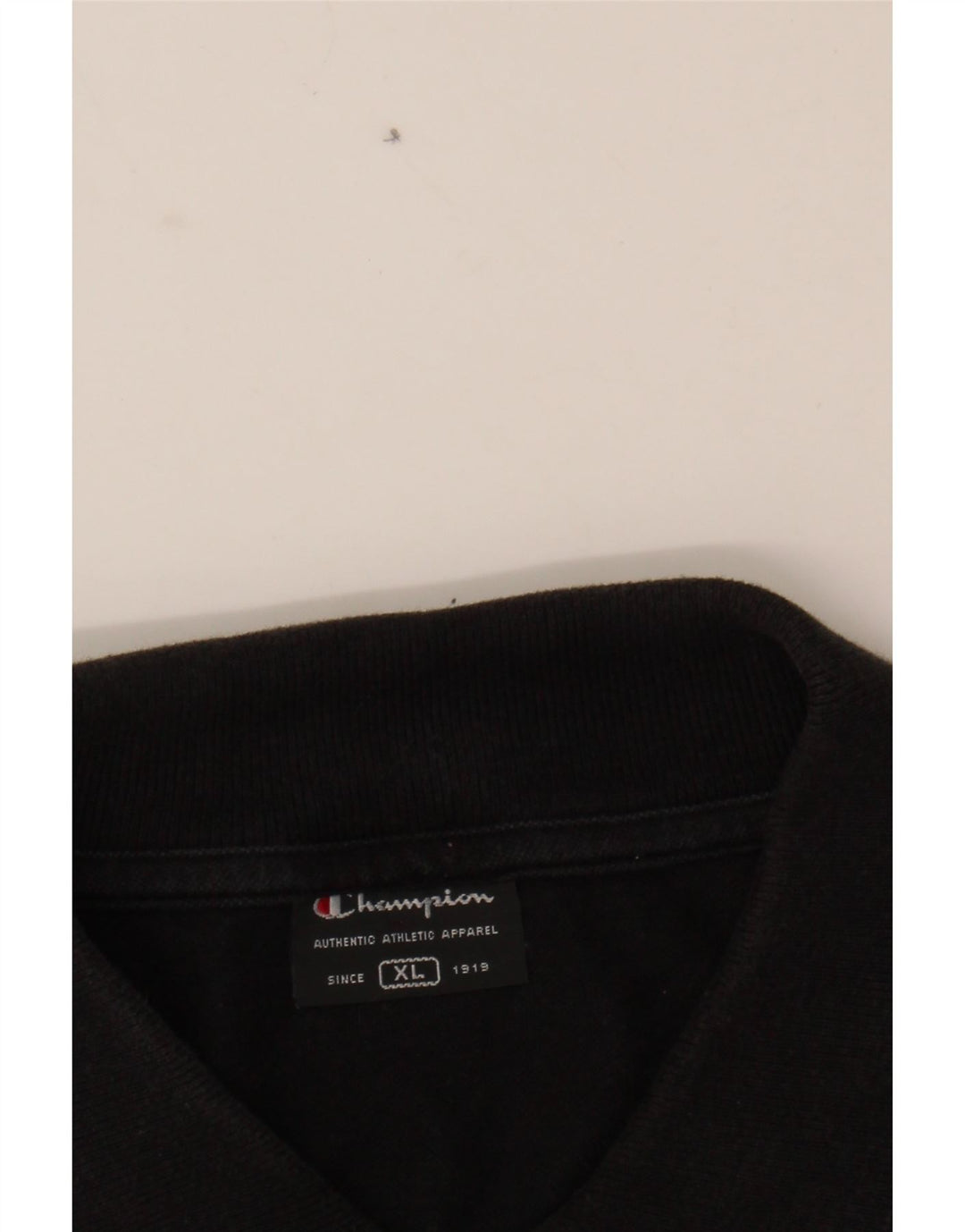 CHAMPION Mens Polo Shirt XL Black Cotton Vintage Champion and Second-Hand Champion from Messina Hembry 