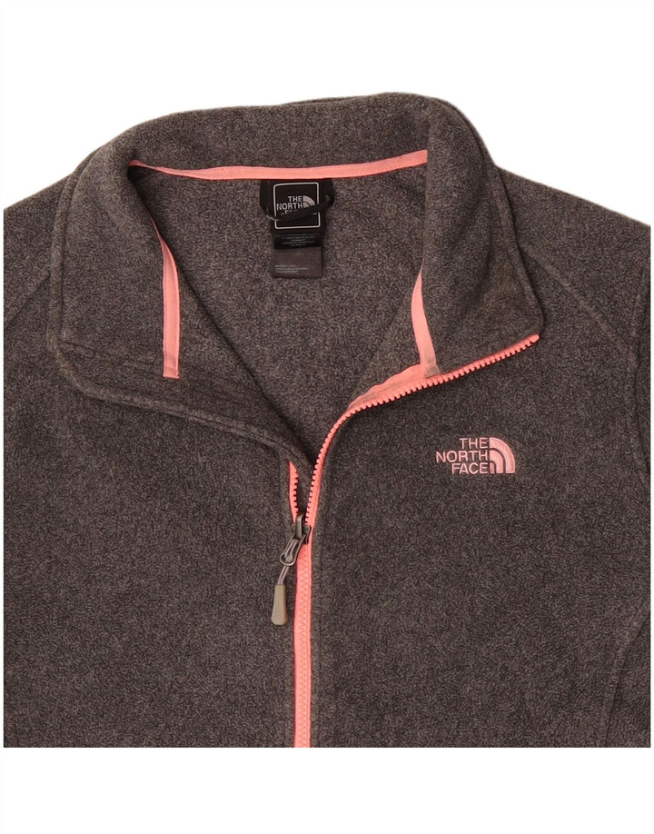 THE NORTH FACE Womens Fleece Jacket UK 18 XL Grey Polyester