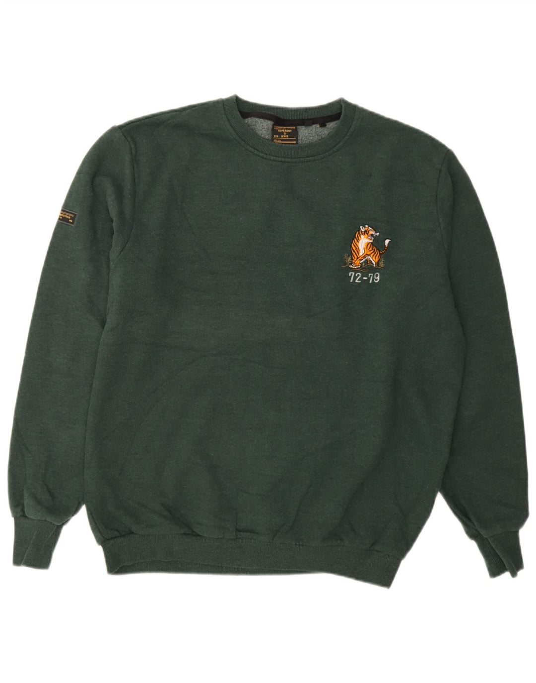 Мужской свитшот с рисунком Superdry XL, зеленый хлопок