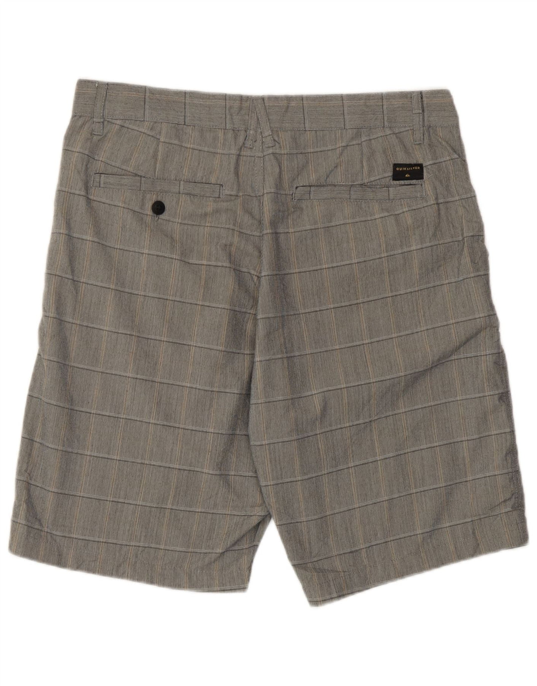 Мужские шорты чинос стандартного кроя Quiksilver W32, средний серый полиэстер в клетку