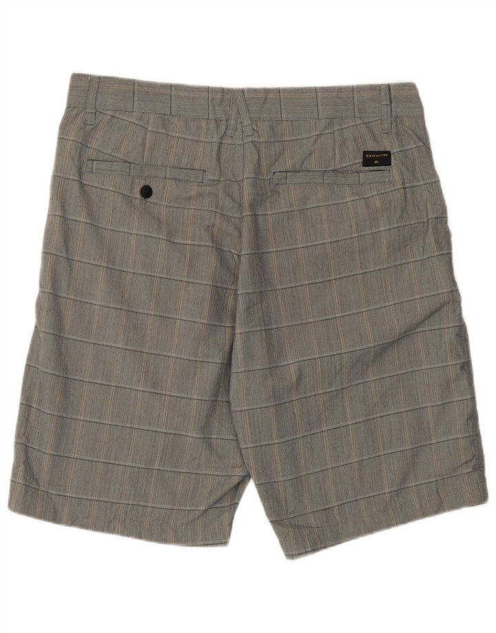 Мужские шорты чинос стандартного кроя Quiksilver W32, средний серый полиэстер в клетку
