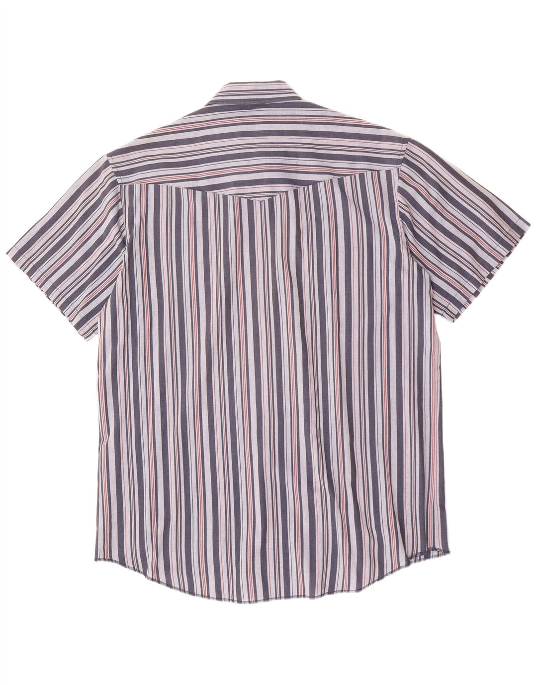 Мужская рубашка с коротким рукавом Wrangler, размер 17 XL, синяя полоска