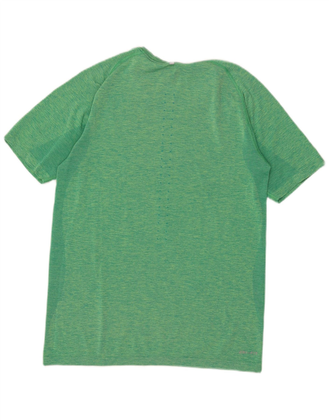 Мужская футболка Nike Dri Fit средней длины в зеленую полоску