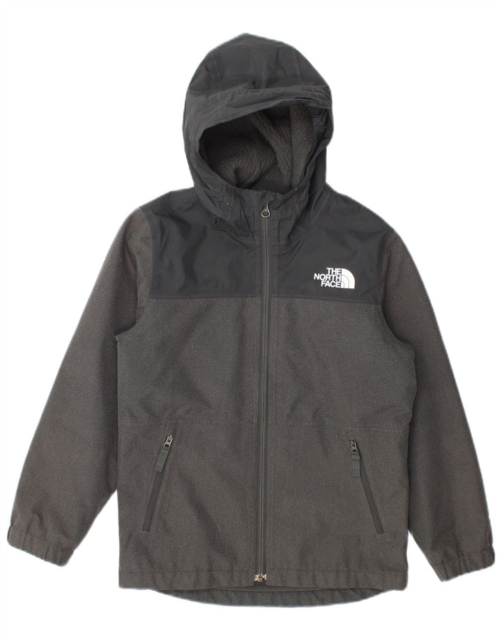 Ветровка The North Face для мальчиков 7–8 лет, маленькая серая с цветными блоками