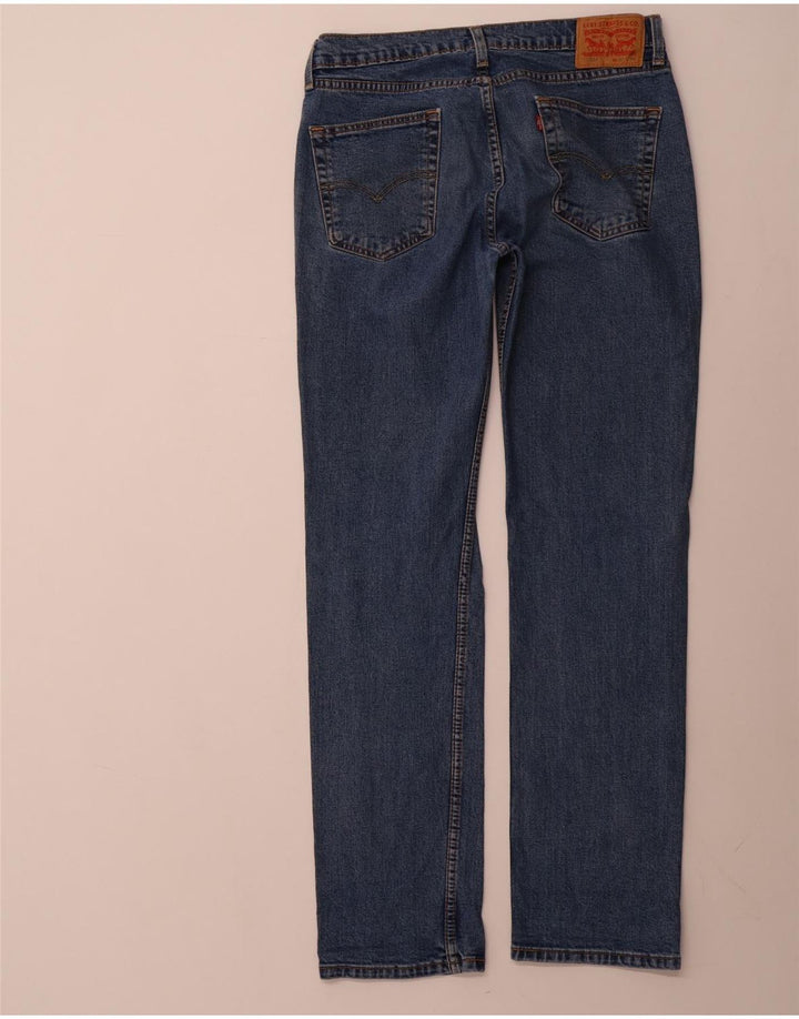 Мужские прямые джинсы Levi's 514 W32 L34 синие, хлопок