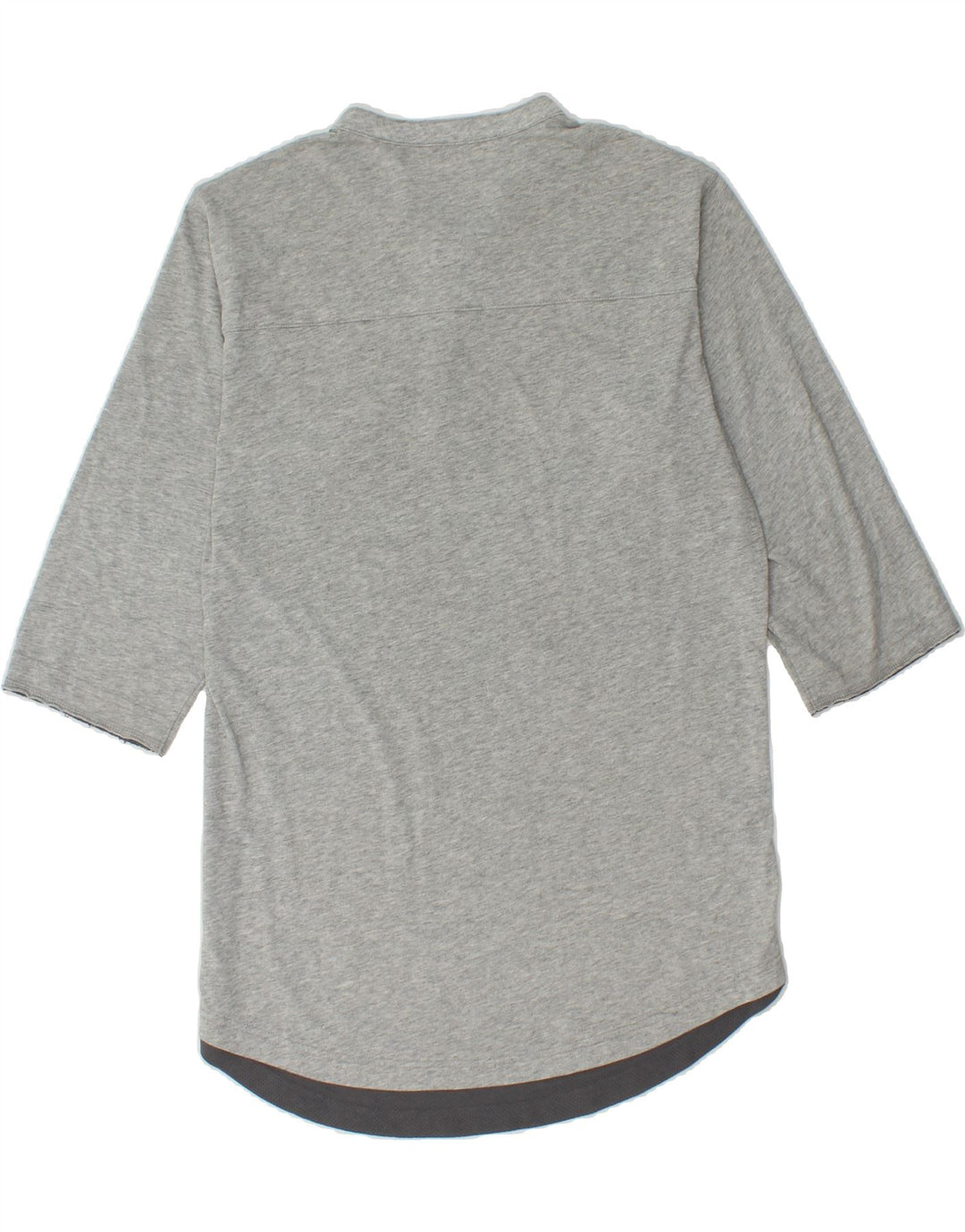 NIKE Womens Longline 3/4 Sleeve T-Shirt Top UK 14 Medium Grey Vintage Nike and Second-Hand Nike from Messina Hembry 