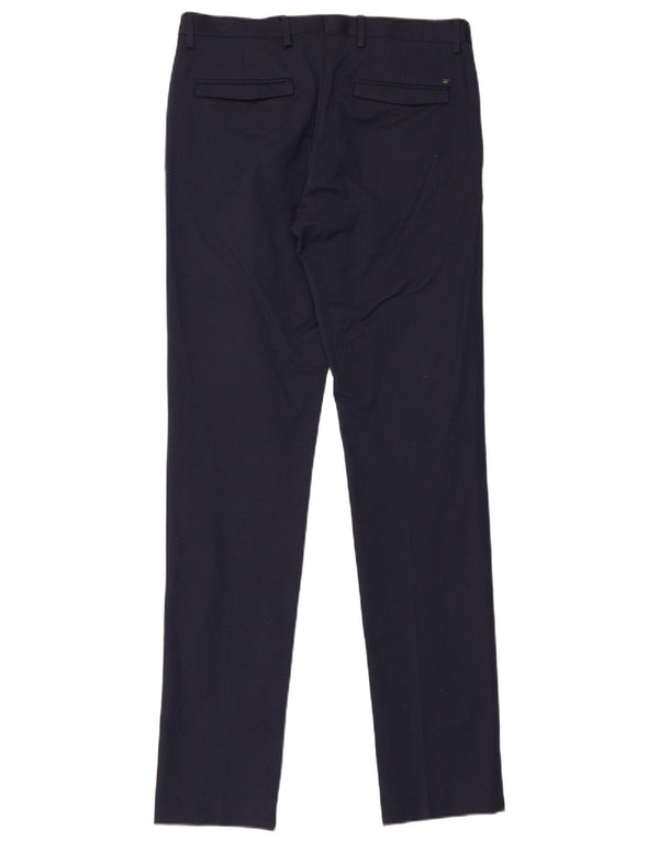 Мужские узкие повседневные брюки Zara EU 40 Medium W31 L34 Темно-синие хлопковые